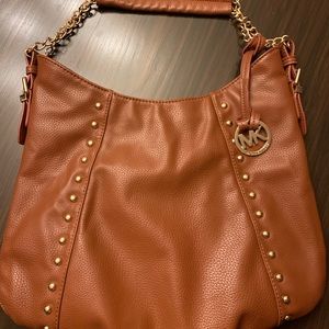 MK Brown Leather Bag